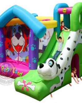 Saltarello con scivolo gonfiabile puppy