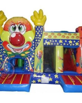 Scivolo doppio gonfiabile Clown