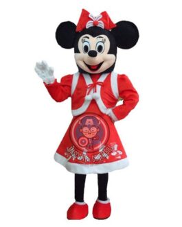 Mascotte Minnie natalizia