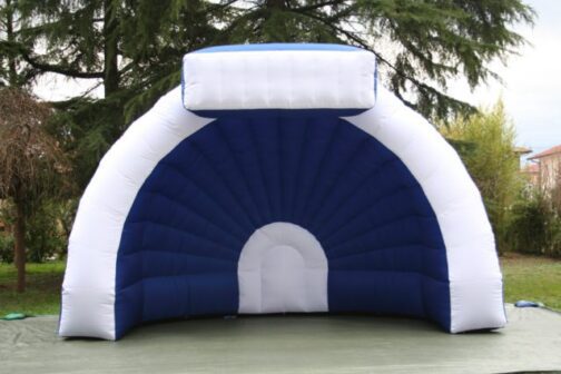 Palco gonfiabile blu