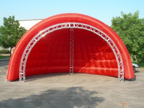 Palco gonfiabile rosso