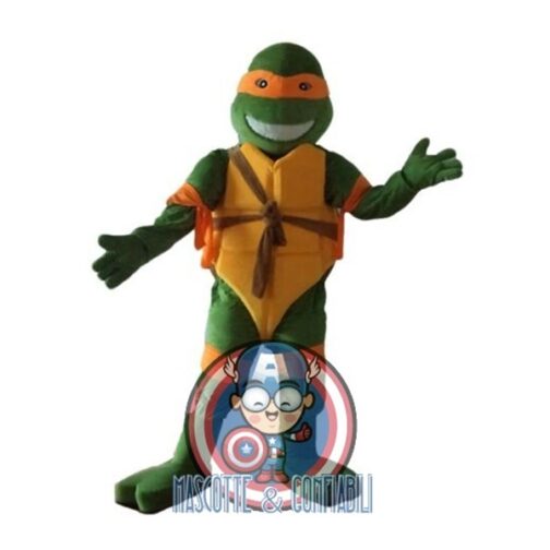 Mascotte Cartoon Tartarughe Ninja Michelangelo