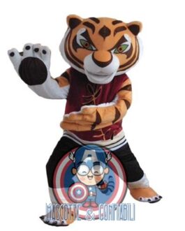 Mascotte Cartoon Tigre