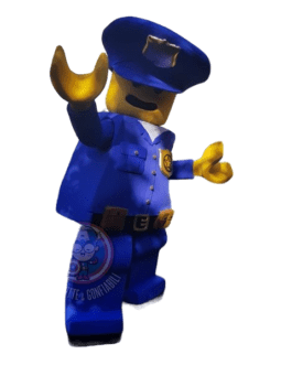 Mascotte Lego Poliziotto