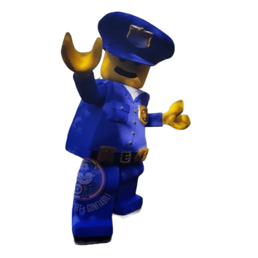 Mascotte Lego Poliziotto