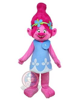 Mascotte Cartoon Trolls Poppy